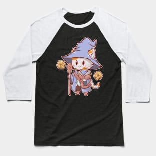 Wizard Cat Baseball T-Shirt